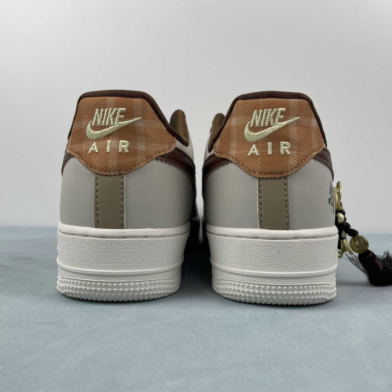 Air Force Grey And Brown Suede