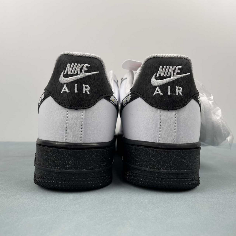 Air Force Flowers White And Black