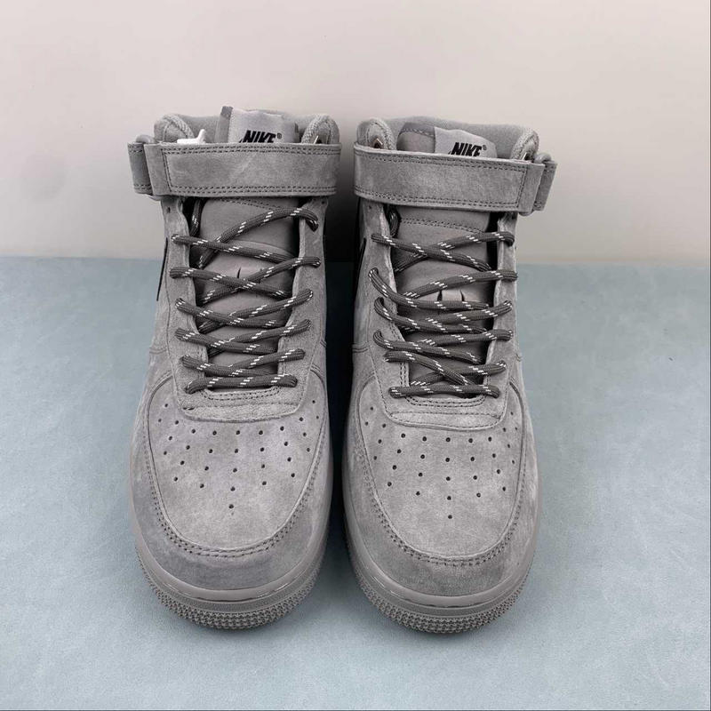 Air Force Mid Top Grey And Black