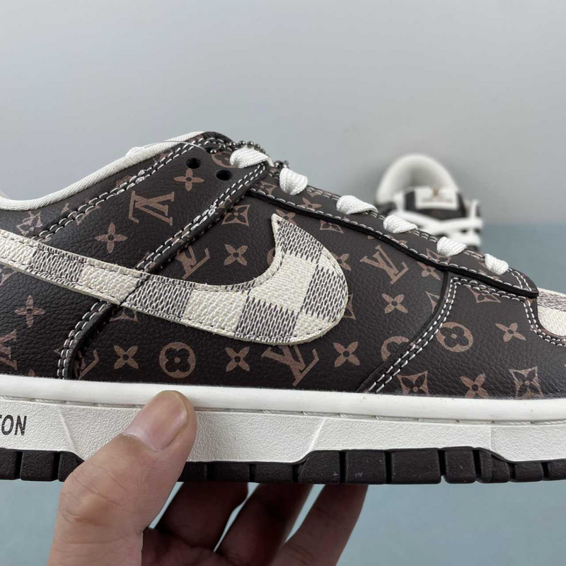 Dunk Low X Louis Vuitton Classic Brown White Presbyopia