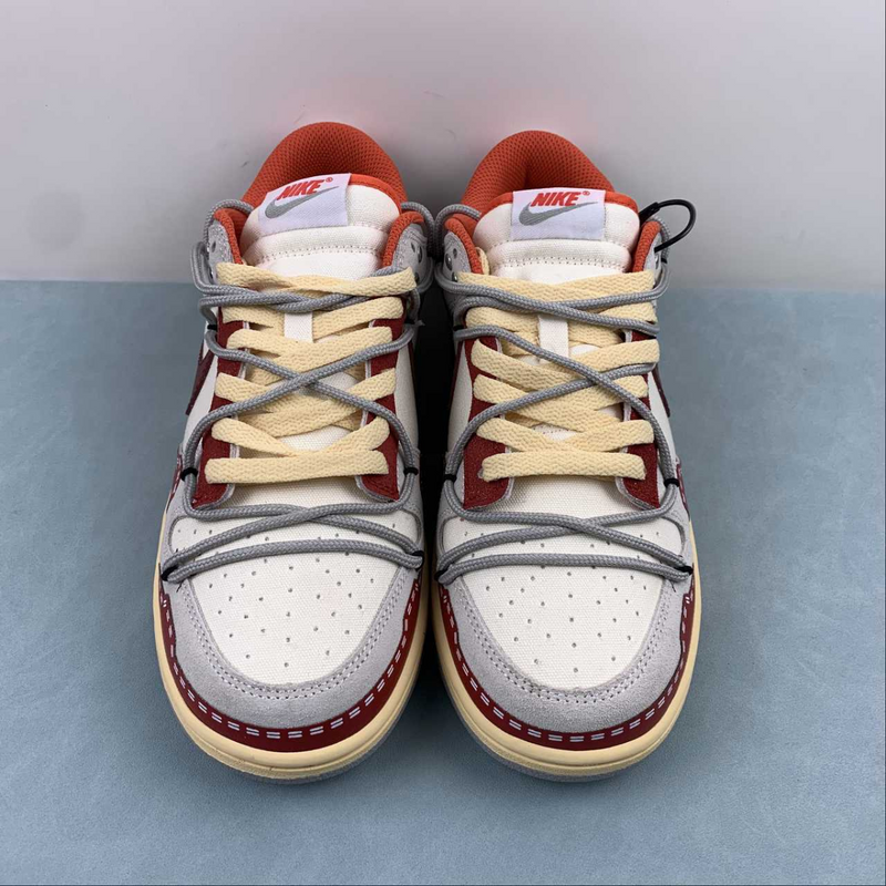 Dunk Low Grey Red White