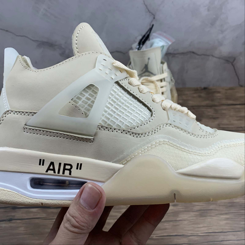 Air Jordan 4 Off white "Sail"