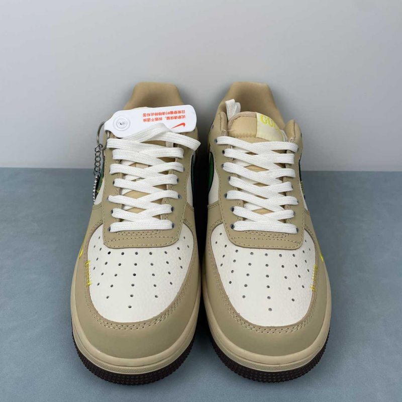 Air Force X Gucci Beige And White