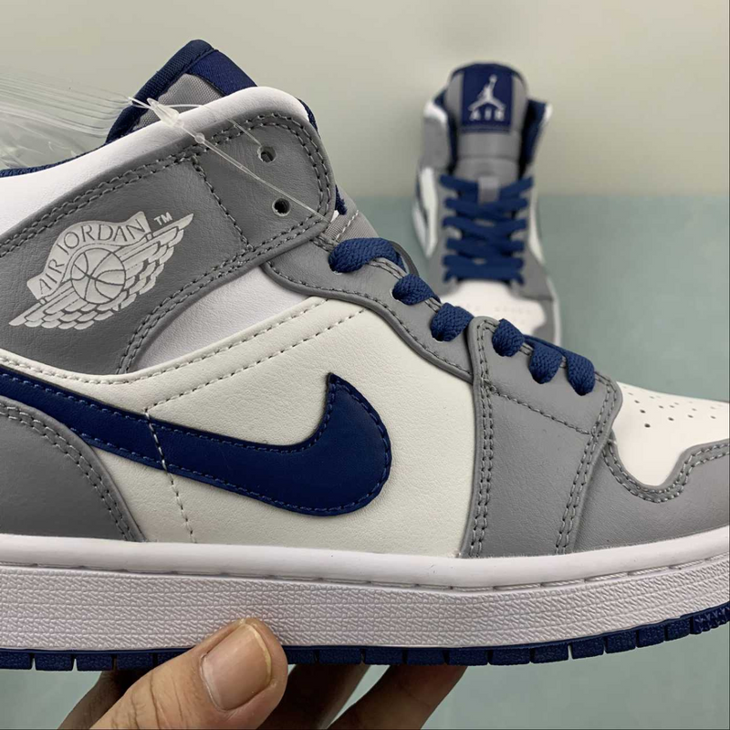 Air Jordan 1 Mid Gray Blue