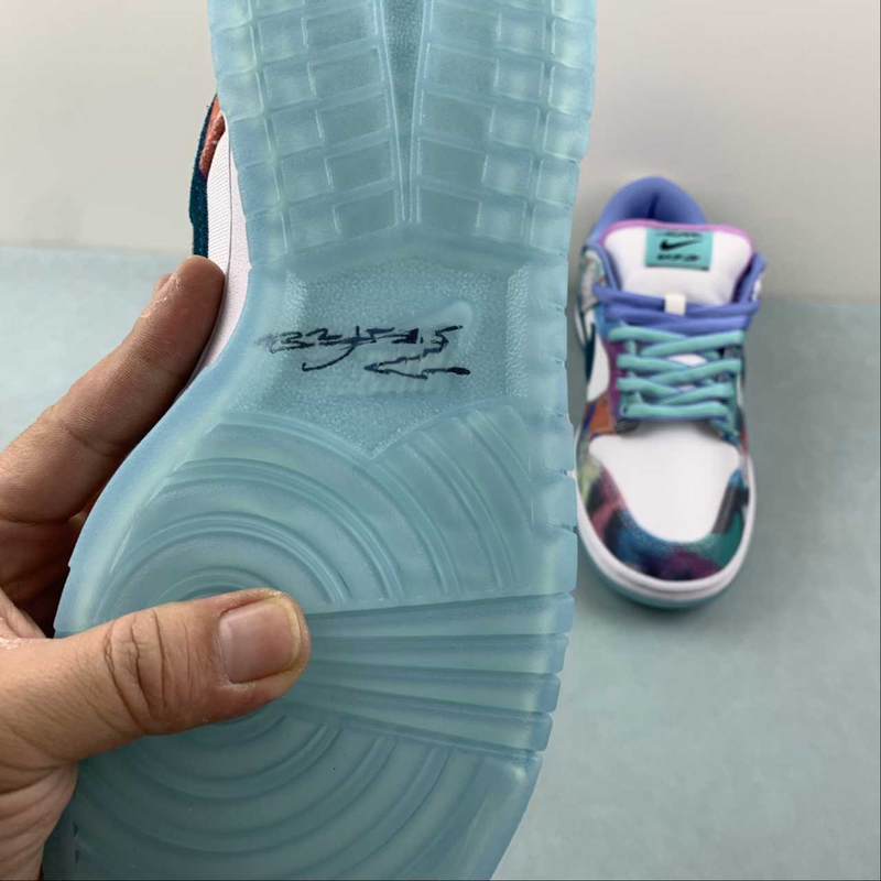 Futura Laboratories X SB Dunk Low "Bleached Aqua"