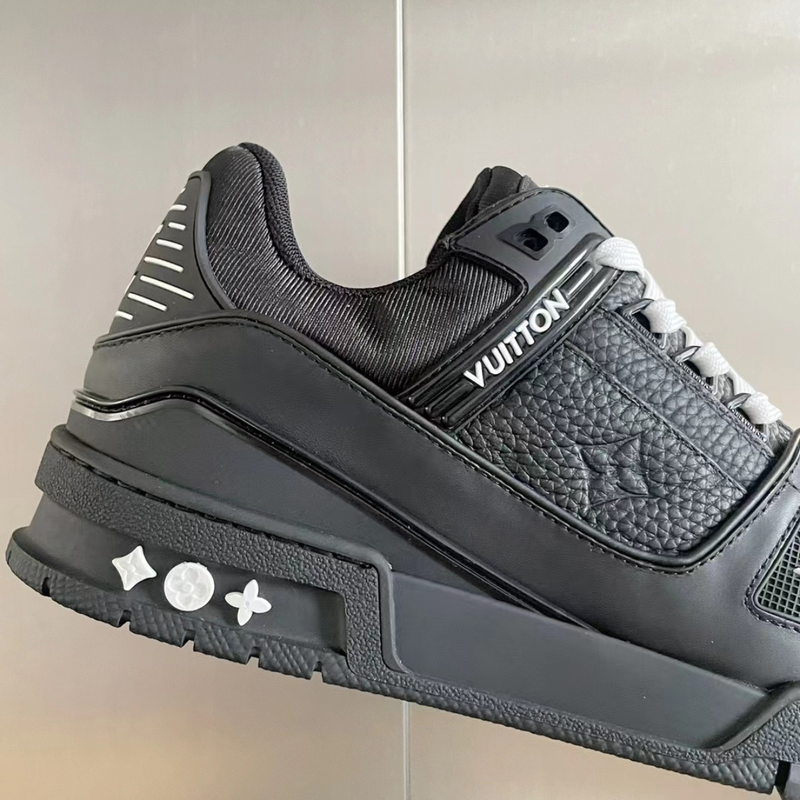 LV Black Embossed Trainer