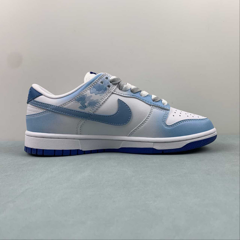 Dunk Low Retro Blue And White