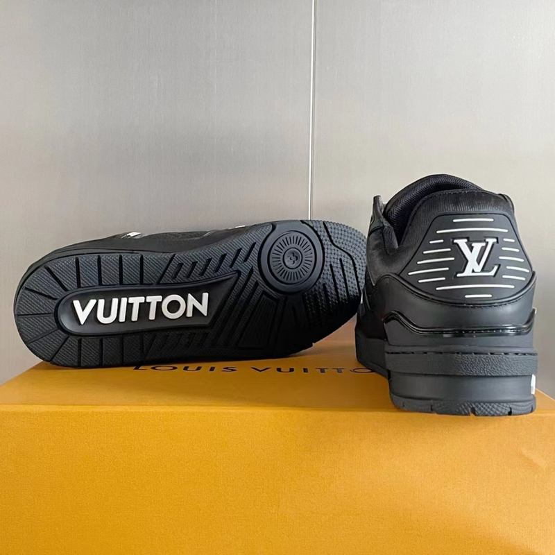 LV Black Embossed Trainer