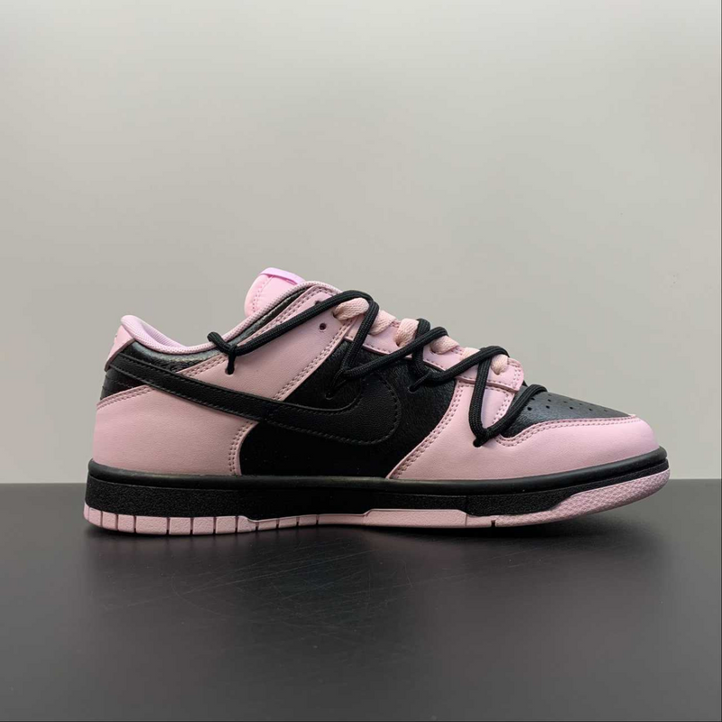 Dunk Low Black Patent Pink