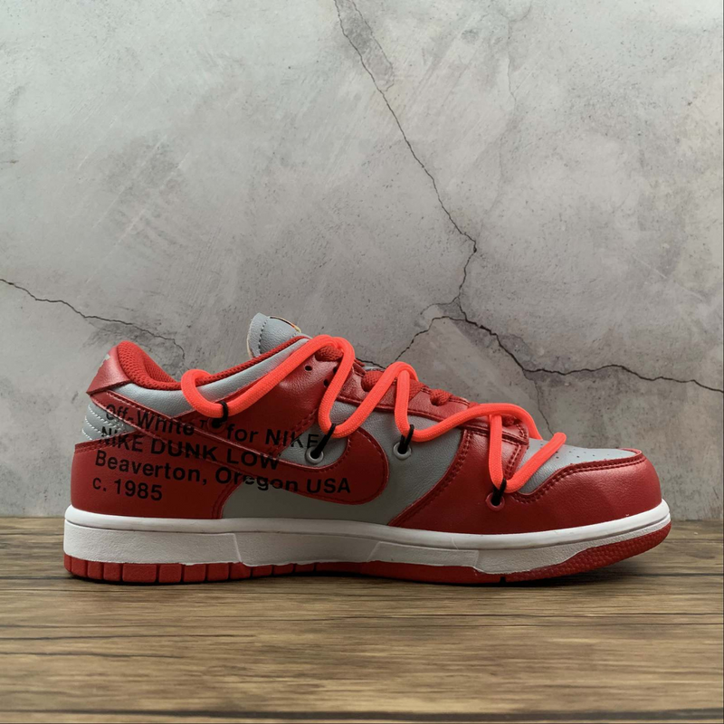 Dunk Low Off White University Red