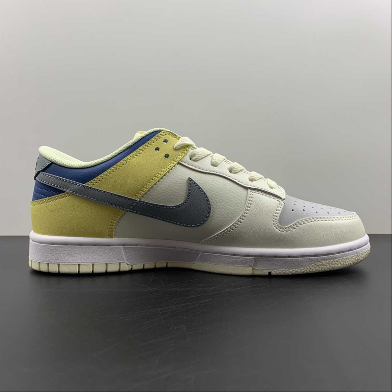 Dunk Low White Yellow Blue For Sale