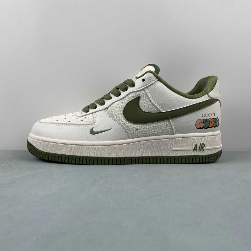 Air Force X Gucci Green And White