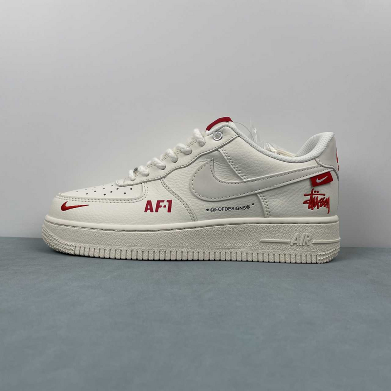 Air Force Stussy Red And White