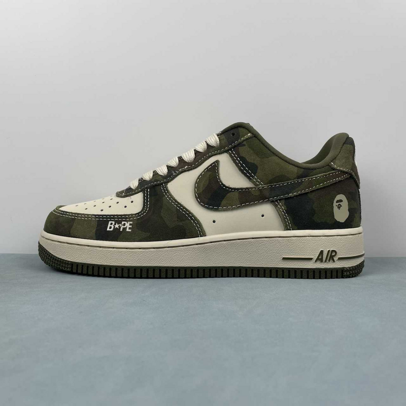 Air Force Bape Green Whit