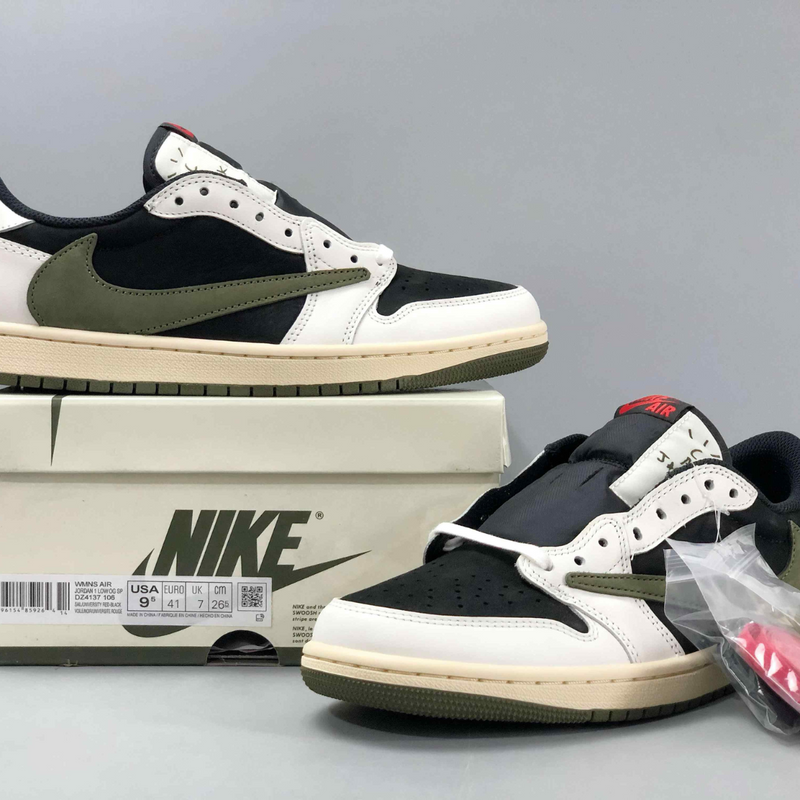 Travis Scott x Air Jordan 1 Low “Medium Olive”