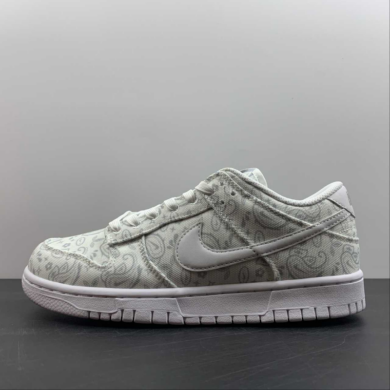 Dunk Low White Paisley