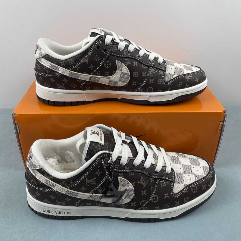 Dunk Low X Louis Vuitton Classic Brown White Presbyopia