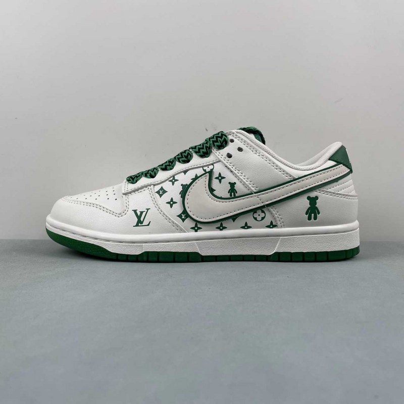 Dunk Low Bear Green And White X Louis Vuitton