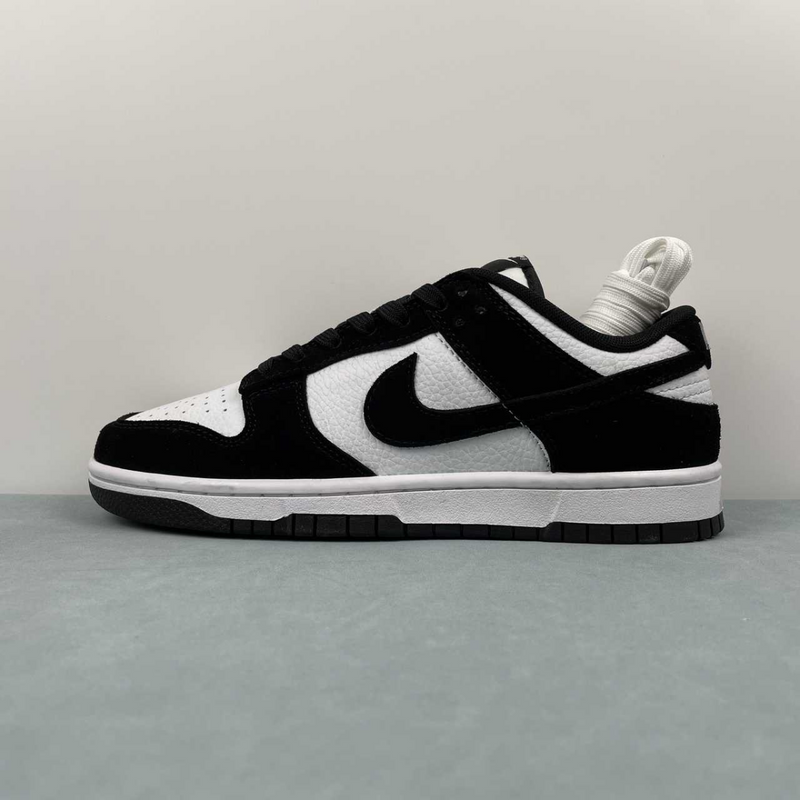 Dunk Low Suede Panda Preto