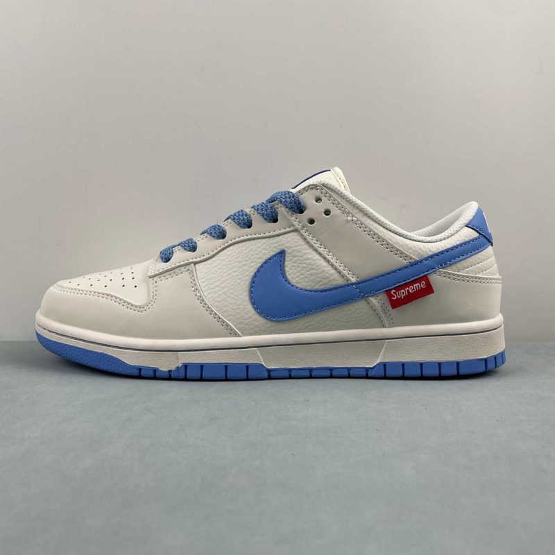 Dunk Low Blue And White Supreme