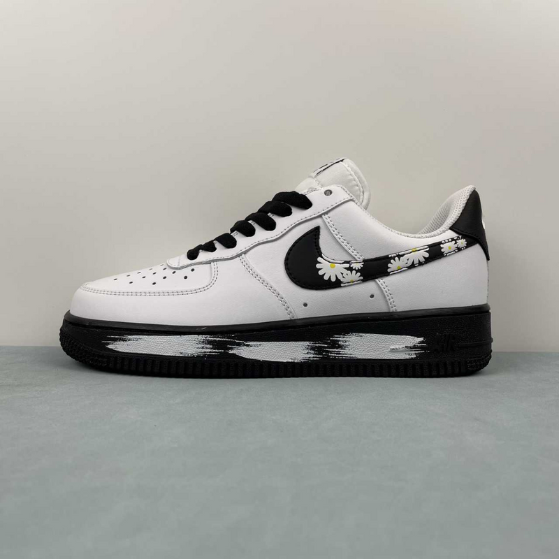 Air Force Flowers White And Black