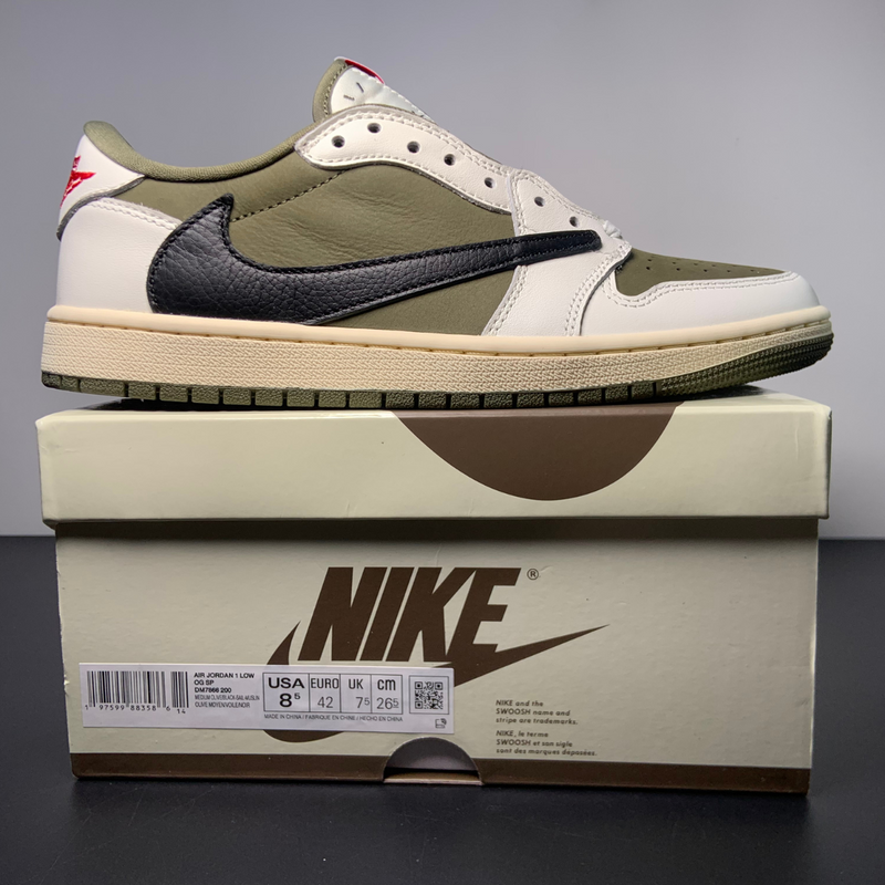 Travis Scott x Air Jordan 1 Low OG Medium Olive