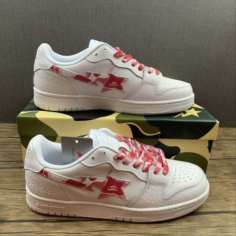 Bape Red And White