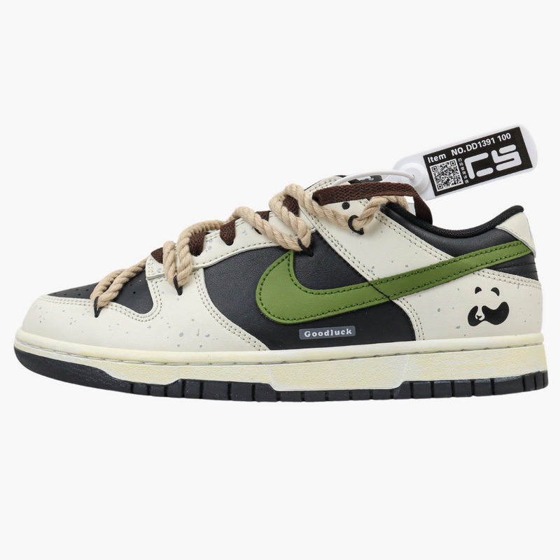 Dunk Low Custom White Black Olive