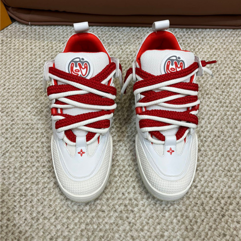 LV Sneakers White Red