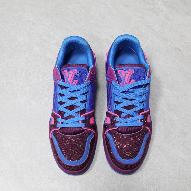 LV Trainer Pourple Blue Crystal