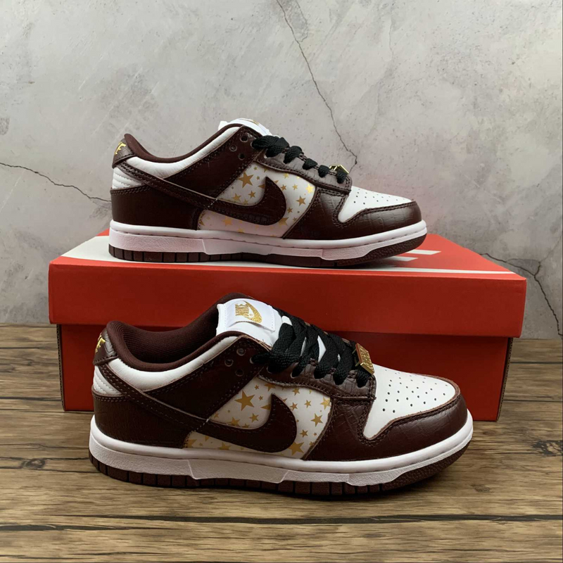 Dunk Low Supreme Stars Barkroot Brown