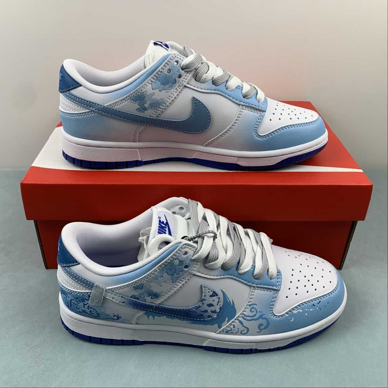 Dunk Low Retro Blue And White