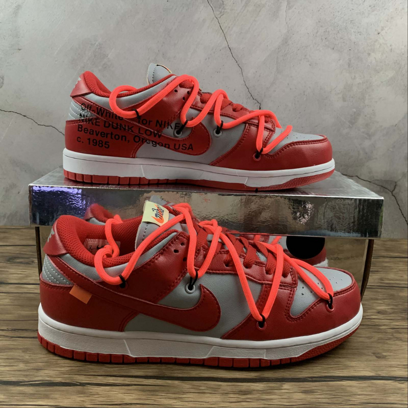 Dunk Low Off White University Red