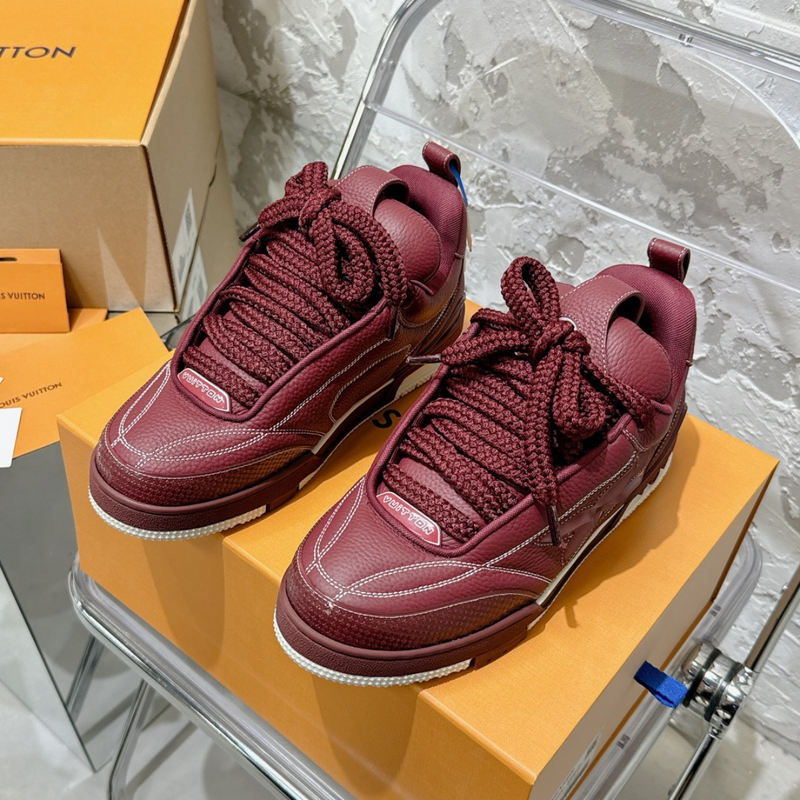 LV Skate Low Wine