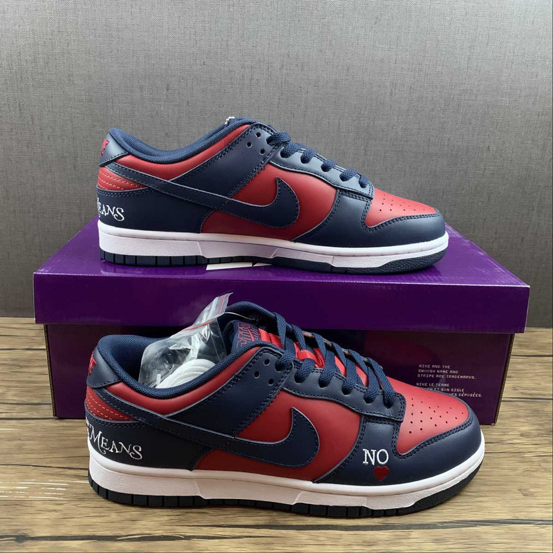 Dunk Low High By Any Means Navy Red