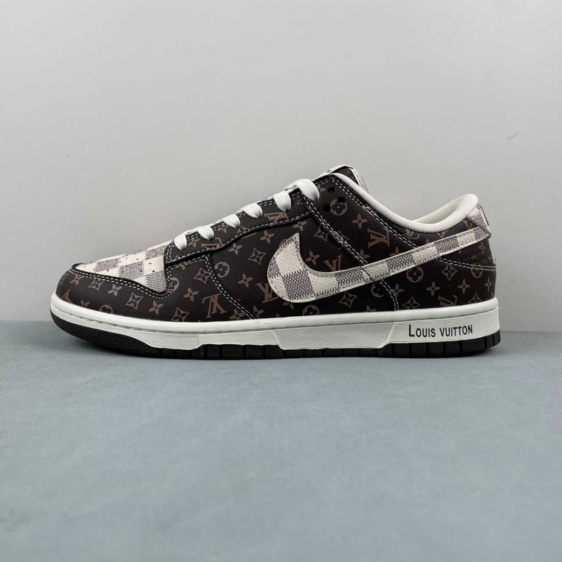 Dunk Low X Louis Vuitton Classic Brown White Presbyopia