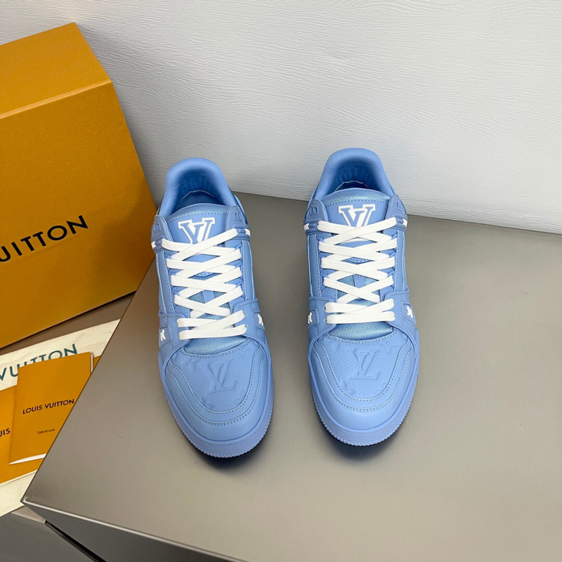 LV Blue Embossed Trainer