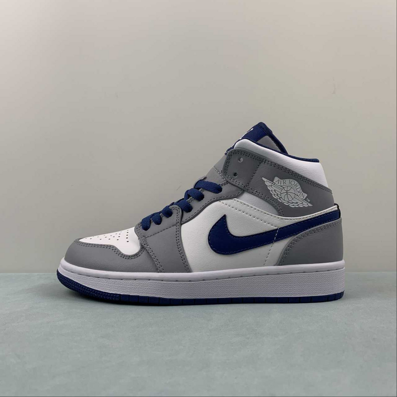 Air Jordan 1 Mid Gray Blue