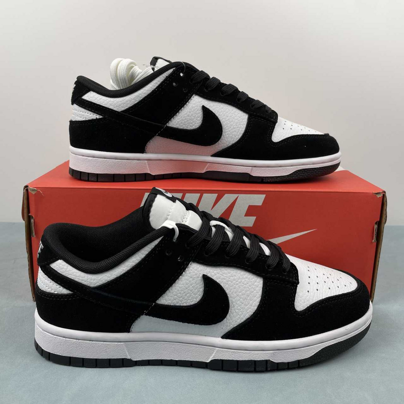 Dunk Low Suede Panda Preto