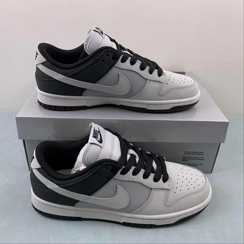 Dunk Low Smoke Grey Black And White