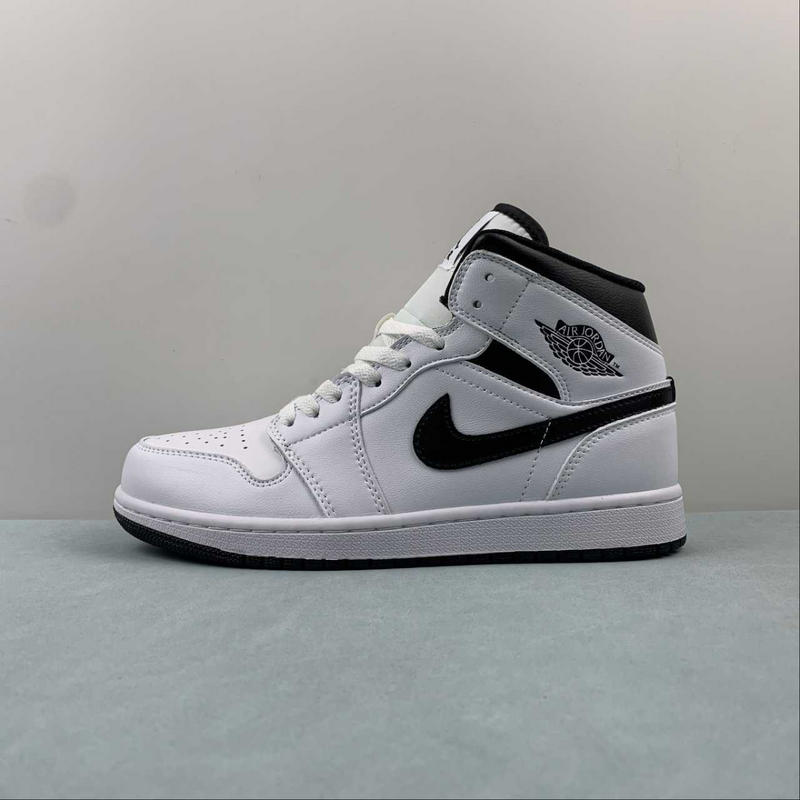 Air Jordan 1 Mid White Black