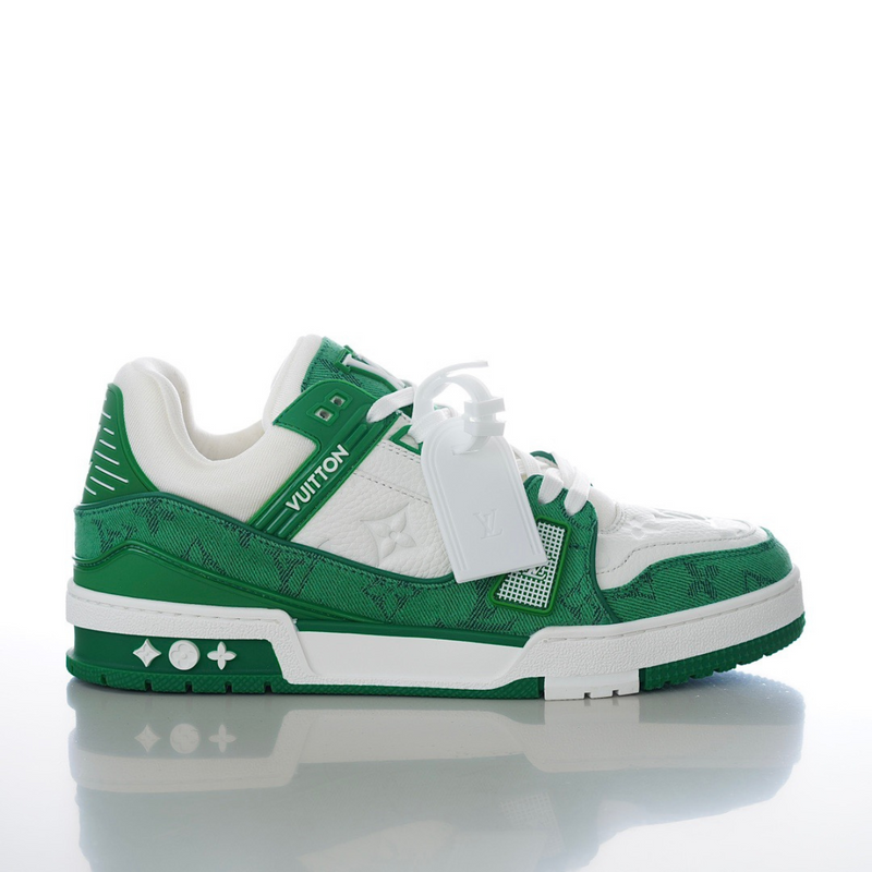 LV Trainer Monogram Denim Green