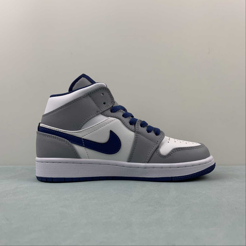 Air Jordan 1 Mid Gray Blue