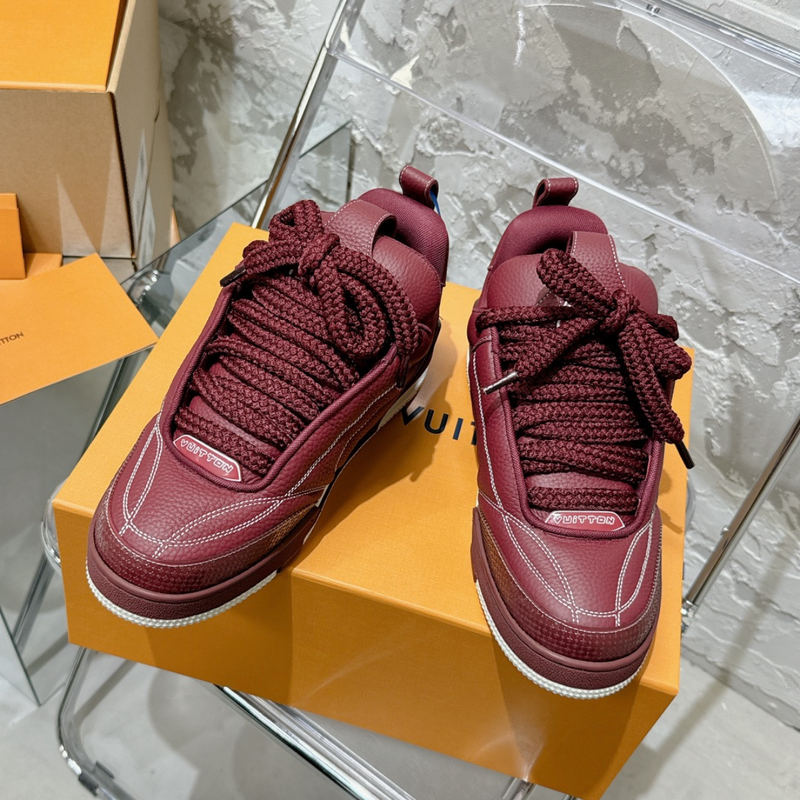 LV Skate Low Wine