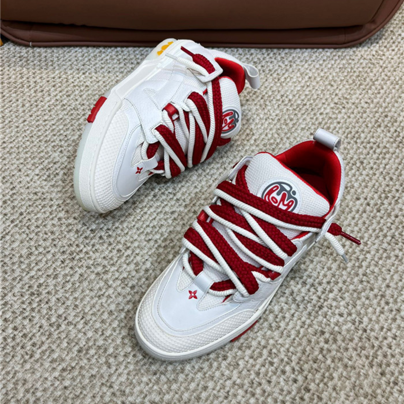 LV Sneakers White Red