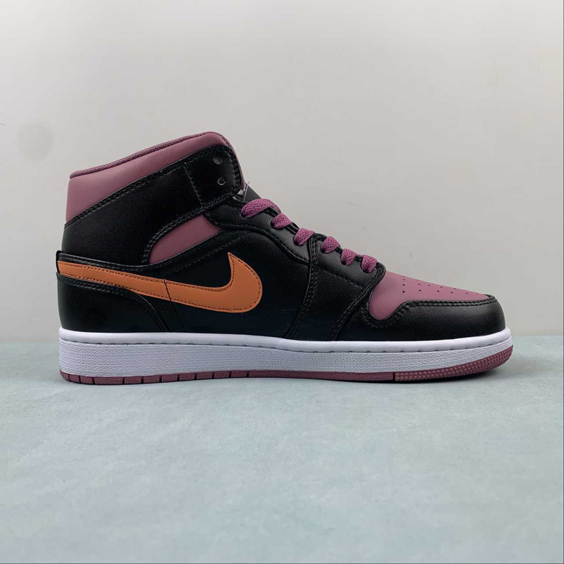 Air Jordan 1 Mid Pourple Black Orange