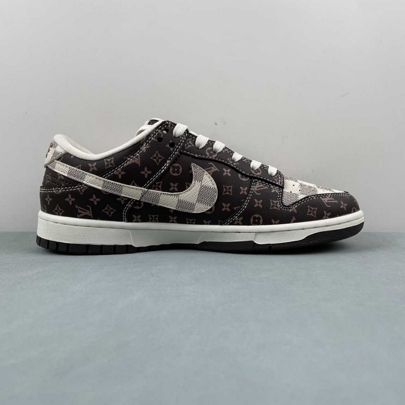 Dunk Low X Louis Vuitton Classic Brown White Presbyopia