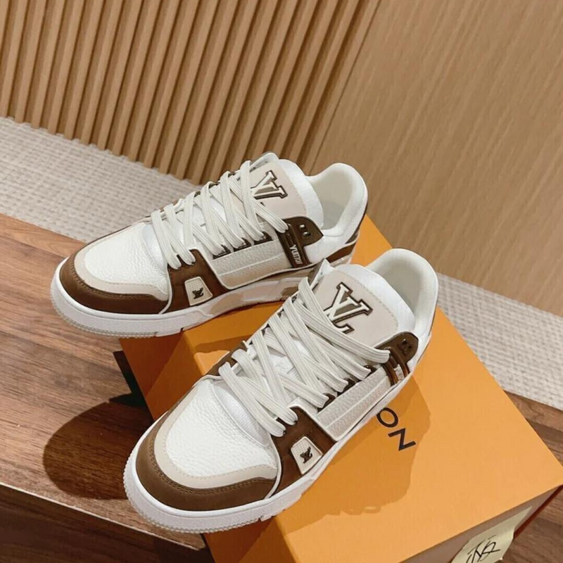 LV White Brown