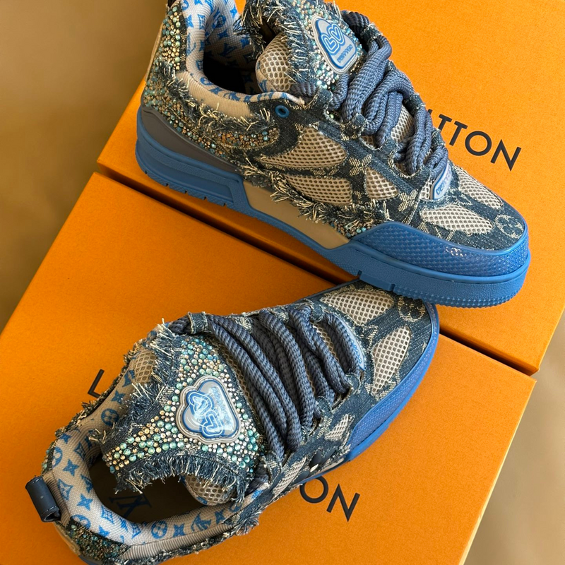 LV Skate Blue Swarovski Monogram