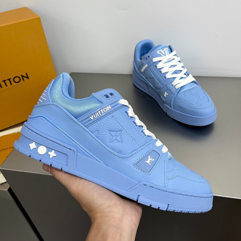 LV Blue Embossed Trainer